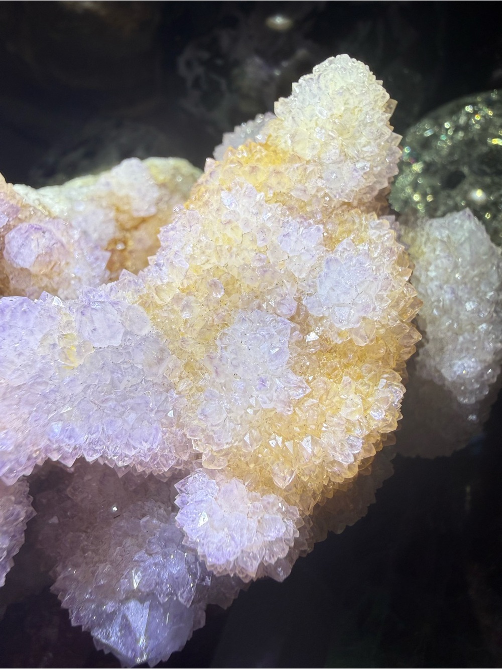 Spirit Quartz w/Stalactite lots of points - Picture 8 of 8